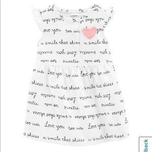 9M Carter’s Baby Girl White & Black Dress